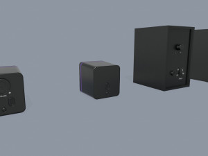 computer speakers 3D Model