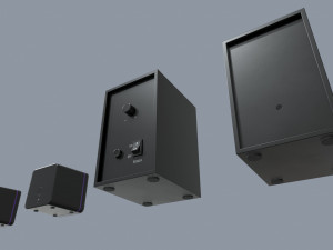 computer speakers 3D Model