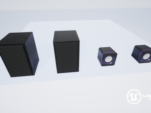 computer speakers 3D Model