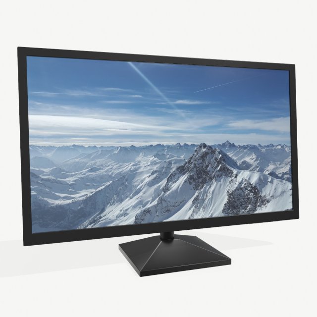 computer monitor 3Dモデル .c4d .max .obj .3ds .fbx .stl .blend 