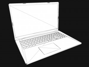 Laptop Modelo 3D