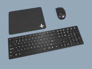 Mouse e teclado de computador Modelo 3D