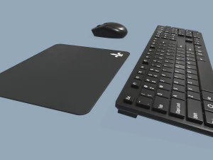 Mouse e teclado de computador Modelo 3D
