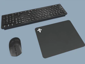 Mouse e teclado de computador Modelo 3D