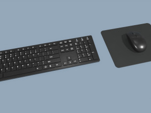 Computer Mouse and Keyboard 3Dモデル