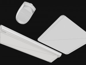 Computer Mouse and Keyboard 3Dモデル