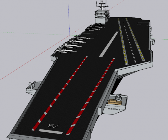 uss gerald Modelo 3D .c4d .max .obj .3ds .fbx .stl .blend 