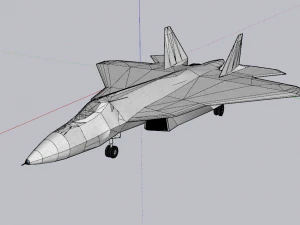 aircraft su54 3D Model