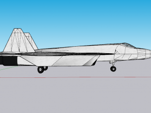 aircraft su54 3D 模型