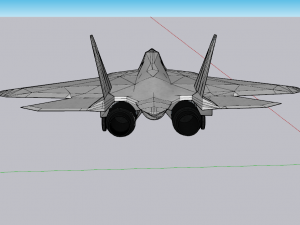 aircraft su54 3D 模型