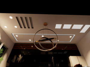 kitchen island design for mixed use 3D-Modell