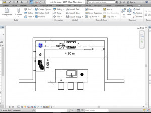 kitchen island design for mixed use 3D-Modell