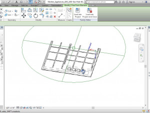 kitchen island design for mixed use 3D-Modell
