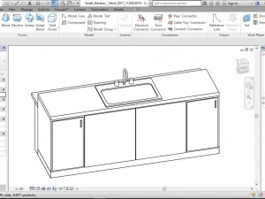 kitchen island design for mixed use 3D Model