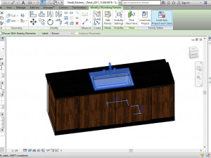 kitchen island design for mixed use 3D-Modell
