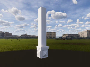 colonna quadrata architettonica romana Modello 3D