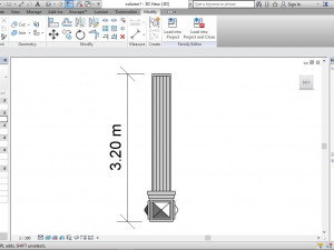 roman architectural square column 3D-Modell