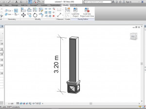 roman architectural square column 3D-Modell