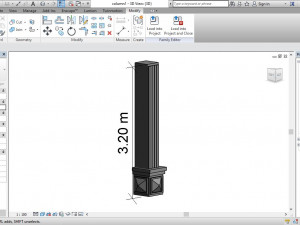 roman architectural square column 3D-Modell