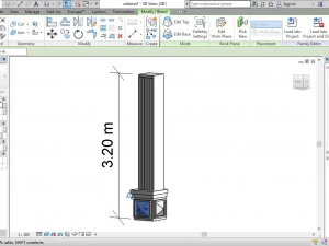 coluna quadrada arquitet&ocirc;nica romana Modelo 3D