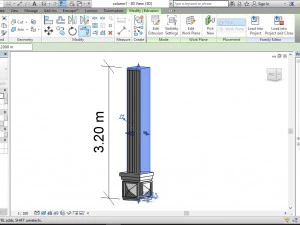 coluna quadrada arquitet&ocirc;nica romana Modelo 3D