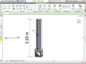 coluna quadrada arquitet&ocirc;nica romana Modelo 3D