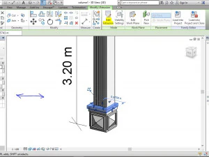 coluna quadrada arquitet&ocirc;nica romana Modelo 3D