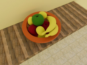 fruit basket revit family object 3D मॉडल