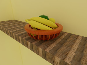 fruit basket revit family object Model 3D