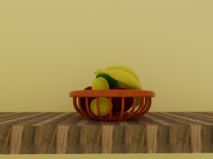 fruit basket revit family object Model 3D