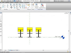 sleek bar stool revit family 3D Model