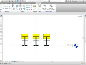 sleek bar stool revit family 3D Model