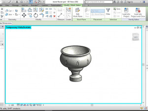 stone pot and fountain revit family 3D Model