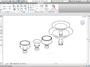 stone pot and fountain revit family 3D Model