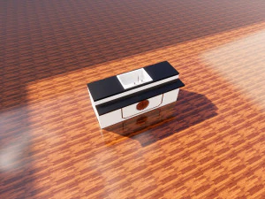 kitchen cabinet with sink 3D Model