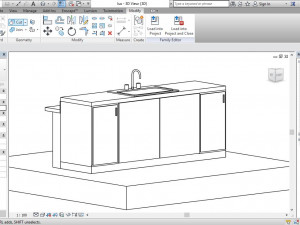 kitchen cabinet with sink 3D 모델