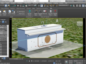 kitchen cabinet with sink 3D 모델