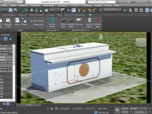 kitchen cabinet with sink 3D Model