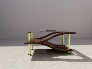 modern designed table Model 3D