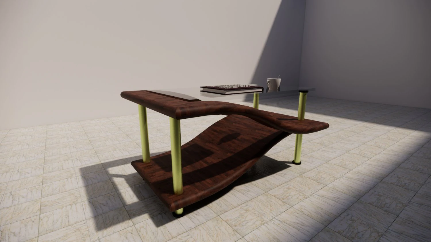 modern designed table 3D Model .c4d .max .obj .3ds .fbx .stl .blend 
