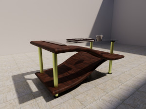 modern designed table Model 3D