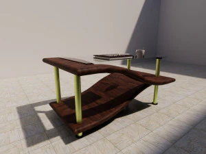 table au design moderne Modèle 3D