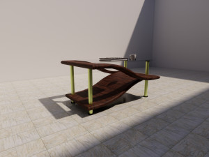 modern designed table Model 3D