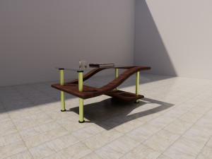 modern designed table Model 3D