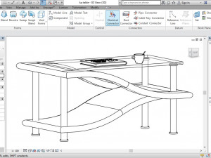 modern designed table Model 3D
