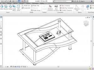 modern designed table Model 3D