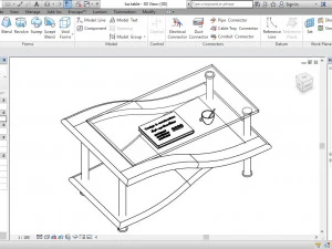 modern designed table 3D Model