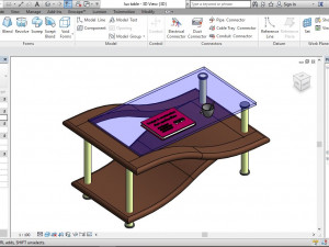 modern designed table Model 3D
