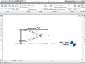 modern designed table Model 3D