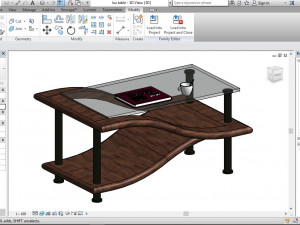 modern designed table Model 3D